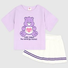 Care Bears 女童用 Love Harmony Bear 百褶褲裙套裝
