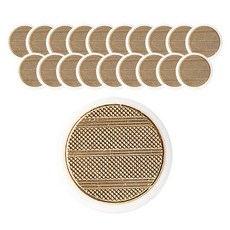 射出平行線組合鈕扣 25mm, 20個, 金色