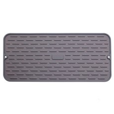 cofv 矽膠廚房餐桌杯子瀝水墊 M, 灰色, 1層