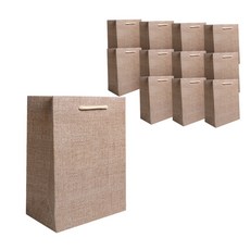 Wegarden 質感購物紙袋 12入, 淺褐色