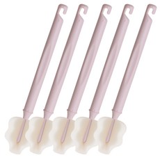 hibee 奶瓶清潔刷, 粉紅色, 5入