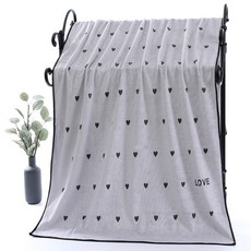 소니오 하트 소프트 샤워 바스타월 150g 폴리에스테르사, 06 그레이, 1개