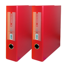 MiDAS Wizoffice Eco D 形環活頁夾 3 孔 7cm 標籤, 紅色的, 2個