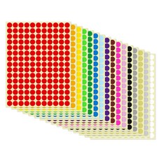 모던앳 원형 스티커 10mm 16종 x 165p 세트, 혼합색상, 1세트