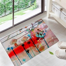 The Flow Company 寶石般抽象畫玄關浴室廚房藝術地墊, 04, 1個