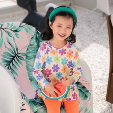 GOING KIDS 女童款花朵印花防曬泳衣