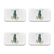 可愛簡約珪藻土杯墊 B36 4入組 款式1, 混合色