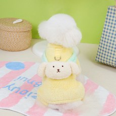 PASTEL PET 寵物狗狗吊帶連身衣, 1個, 黃色