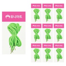 유니아트 1000 운동화끈 4p, 연두, 10개