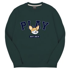 옥스타 남녀공용 플레이 웰시코기 특양면 맨투맨 2SSP002