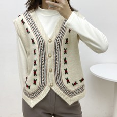 MILL STUDIO 瑪麗花刺繡針織佳 MGAVTS351