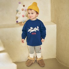 mollimelli 兒童款 Disney 101忠狗 Together 刷毛上下套裝