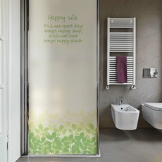 뭉키데코 유리창문 반투명 칼라안개 샤워부스 시트지 BSS, 071 푸른새싹이 돋아나요