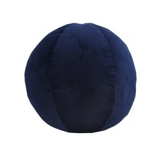 Mochimochi柔軟的天鵝絨圓形靠墊, 金色海軍