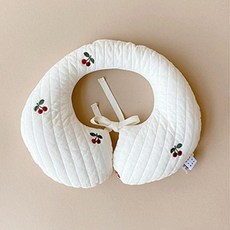 마롤로뜨 유아용 100수 누빔 유모차 카시트 목쿠션, 상큼체리