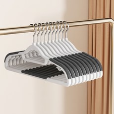 Apnalchangchang 防滑防肩角變形超薄旋轉衣架, 黑色, 20個