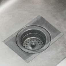 前程似錦 拋棄式排水口過濾網貼, 黑色