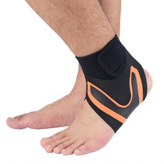 알럽핏 라이트 스포츠 발목 보호대 왼발 오렌지, 1개