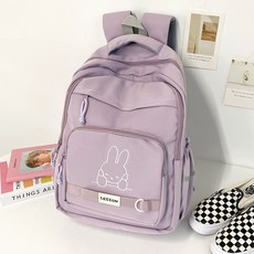 FROMHEAVEN 迪斯利兔子刺繡反光後背包 H893, 紫色