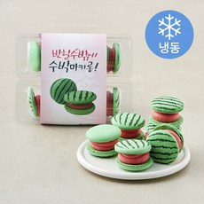 신성베이커리 수박마카롱 (냉동), 25g, 1개, 6개입