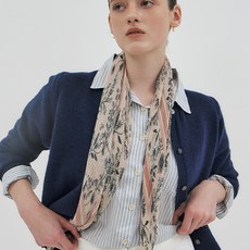 헤지스 Jardin Toile de Jouy 플리츠 스카프