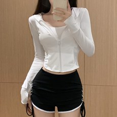 어썸풀 베크지 슬림 집업 후드