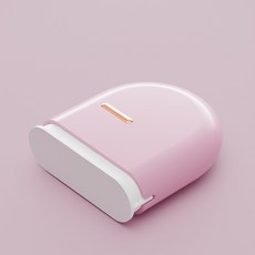 리빙하루 휴대용 틀니 교정기 보관 케이스, 핑크, 1개