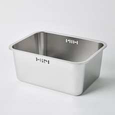 HANSSEM Clear 全304不鏽鋼洗碗槽 10L, 1個, Clear 方形洗碗槽 10L