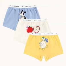 mollimelli friends 男童平口內褲3件組