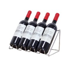 三角框架4瓶裝葡萄酒架 YT_RA1194, 單一顏色, 1個