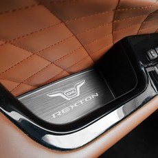 CAIMAN 메탈 도어포켓 플레이트 G4렉스턴, 혼합색상, 1세트