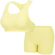 The Creamy 無縫服貼柔軟Y型內衣+平角短褲組