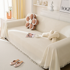 테이아 프렌치풍 타월감성 소파커버, 베이지, 1개