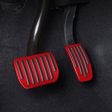 인뮤즈 알루미늄 스포츠 페달 커버, 레드, 테슬라모델 3 / Y