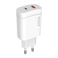 스피디 PD 38W PPS 2포트 초고속 충전기, 화이트, 1개