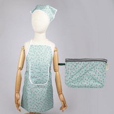 BEBE CHOUETTE 兒童防水圍裙頭巾收納袋組