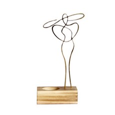 莫內塔浪漫系列燭台 單一尺寸, 金色