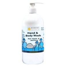 NEW DIRECTIONS 新方向 紅蘋果與茉莉花洗手液沐浴乳 清甜花香配方, 1個, 1L