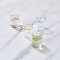 Modern House Sugaholic 耐熱玻璃燒酒杯 50ml x 4件組, 1套, 混色