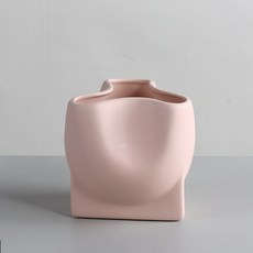 極簡扭曲花瓶, 粉色
