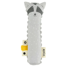 trixie 動物造型啾啾棒 體積輕薄易攜帶 抓握、晃動、啃咬達到安撫效果, 害羞浣熊, 1個