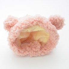 Itemtrade 곰인형 털모자, 03 핑크, 1개