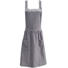 MA 패브릭 베이직 앞치마 TYPE1, 그레이, 1개