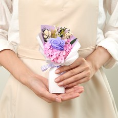 Maison de Flore 不凋謝鮮花 永生花 迷你花束, 紫羅蘭色