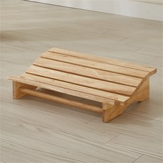 조은세상 에디스 통 원목 발받침대 사각 대, 네추럴