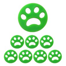 Athome 可水洗衣物除塵矽膠, 圓形綠色, 8個