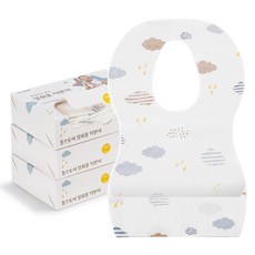 TALLSTOY 孩童一次性防水圍兜, 白色, 1入, 60入