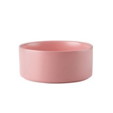 반려동물 디자인 파스텔 사료 그릇 1800ml, 핑크, 1개