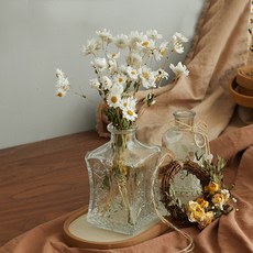 GAPANG 乾花插花+花瓶, 白色數字 11