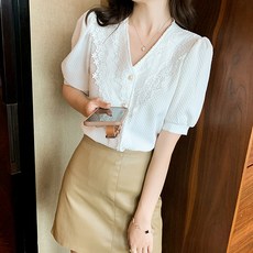 POPLARNC Bricy 泡泡袖襯衫